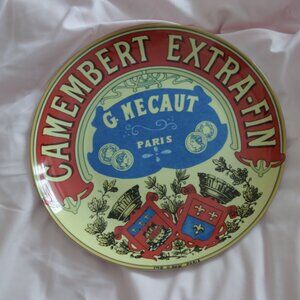 Vintage 2004 BIA Camembert Extra-Fin G. Mecaut Paris 12-inch Plate